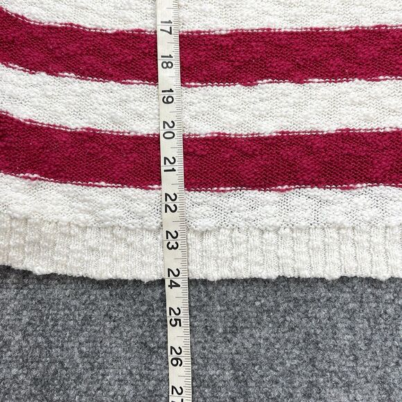 Lucky Brand Americana Flag Sweater Womens Size XL Cotton Blend Preppy Patriotic - Picture 6 of 9